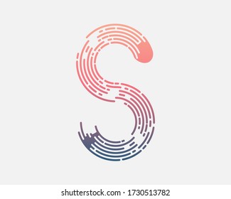 Minimal geometric logotypes. Trendy futuristic symbols. Eps10 vector
