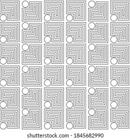 Minimal geometric motif pattern. Seamless geometric pattern, editable geometric pattern for backgrounds. Vector Illustration