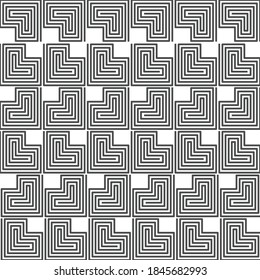 Nahtloses geometrisches Muster, bearbeitbares geometrisches Muster für Hintergründe. Vektorgrafik
