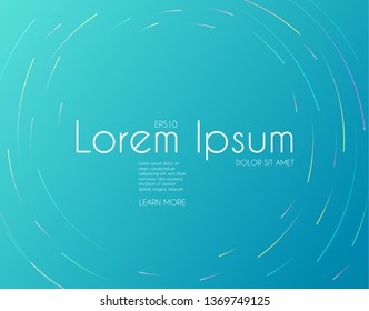 Minimal Geometric Motion Design. Dynamic Space. Abstract Colorful Background. Vector illustration