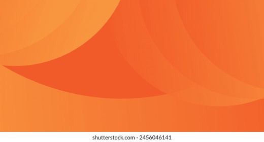 Minimal geometric orange background. Dynamic shape composition. vector
