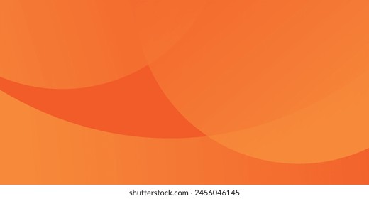 Minimal geometric orange background. Dynamic shape composition. vector