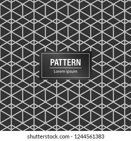 Minimal geometric pattern background. modern Black pattern background