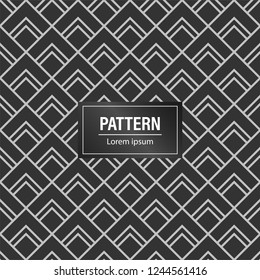 Minimal geometric pattern background. modern Black pattern background