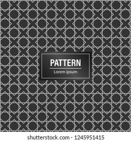 Minimal geometric pattern background. modern Black pattern background