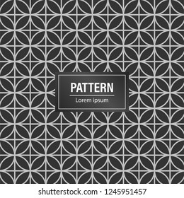 Minimal geometric pattern background. modern Black pattern background