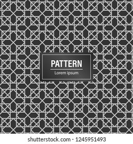 Minimal geometric pattern background. modern Black pattern background