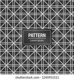 Minimal geometric pattern background. modern Black pattern background