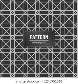 Minimal geometric pattern background. modern Black pattern background