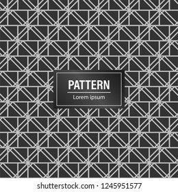 Minimal geometric pattern background. modern Black pattern background