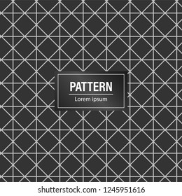 Minimal geometric pattern background. modern Black pattern background