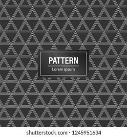 Minimal geometric pattern background. modern Black pattern background