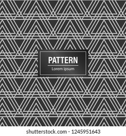 Minimal geometric pattern background. modern Black pattern background