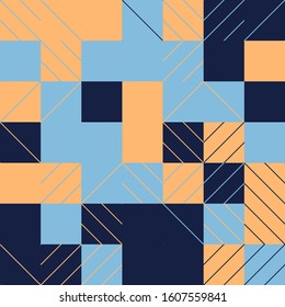Minimal Geometric Pattern design. Vector Modern universal Abstract background