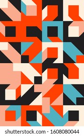 Minimal Geometric Pattern design. Vector Modern universal Abstract background