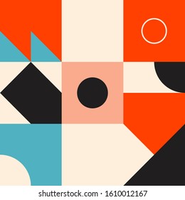 Minimal Geometric Pattern design. Vector Modern universal Abstract background