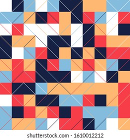 Minimal Geometric Pattern design. Vector Modern universal Abstract background