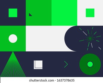 Minimal Geometric Pattern design. Vector Modern universal Abstract background