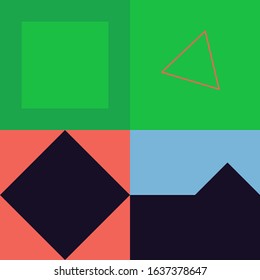 Minimal Geometric Pattern design. Vector Modern universal Abstract background