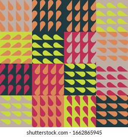 Minimal Geometric Pattern design. Vector Modern universal Abstract background