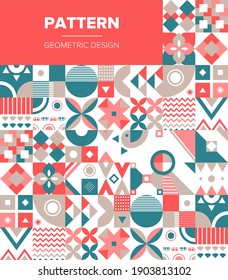 Minimal Geometric Pattern design. Vector Modern universal Abstract background