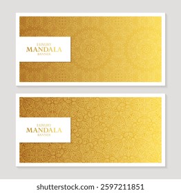 minimal geometric pattern gold banner