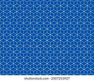 Patrón geométrico mínimo azul marino 