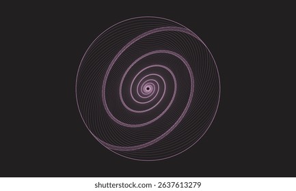 minimal geometric pattern, spiral wireframe, digital spiral background, futuristic line art, trippy spiral