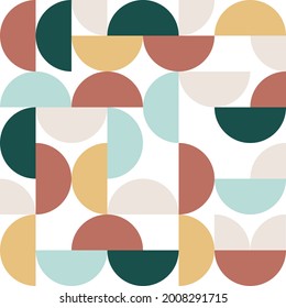 Minimal geometric pattern. For textile, product application. Vector illustration, flat design