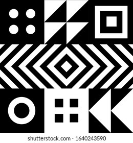 Minimal Geometric pattern vector design. Minimalistic geometrical background. Simple background with shapes.