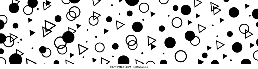 Minimal geometric patterns background. Modern dark abstract vector texture.
