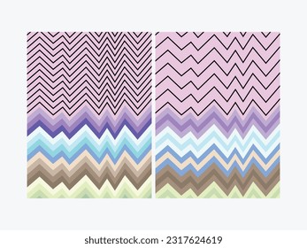 Minimal geometric posters set. Abstract shapes compositions