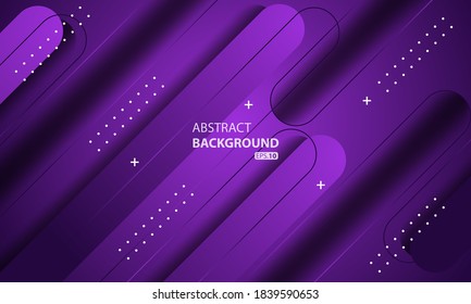 Minimal geometric purple background. Dynamic shapes composition.