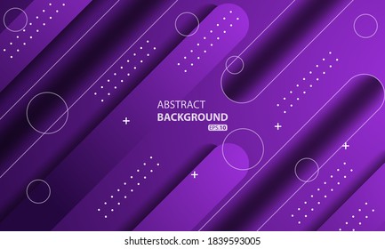 Minimal geometrisch violetter Hintergrund. Dynamische Formen-Zusammensetzung.