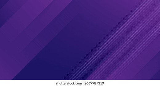 Minimal geometric purple background. Dynamic shapes composition. Vector illustration