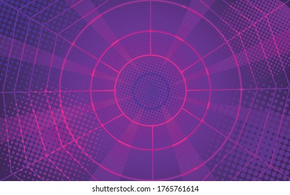 Elemento de forma vectorial de pantalla Eps10 con fondo morado geométrico mínimo