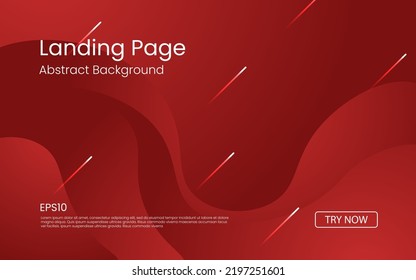 Minimal geometric red abstract background, dynamic shape composition landing page backgrounds. eps10 vector