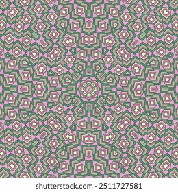 Minimale geometrische wiederholte Ornament Vektor Design. Tetro Stoff Motiv. Ornament mit Stammesgeometrie. Ethnische Zusammensetzung des Orients. Dekoelemente.