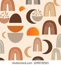 Minimales, geometrisches, nahtloses, modernes, elegantes Musterdesign.