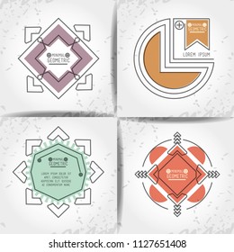 minimal geometric set templates labels