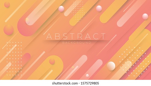 Minimal geometric shape background. Colorful  dynamic shapes composition for header website, cover, calendar and poster.
