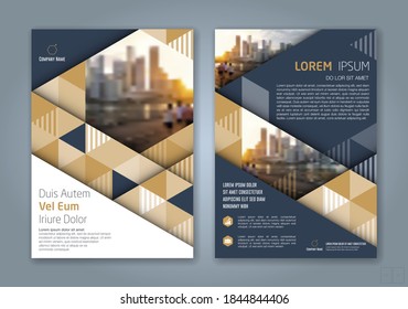fondo mínimo de diseño de formas geométricas para el póster de folleto de portada del informe anual de negocios