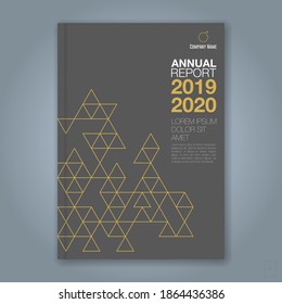 minimal geometric shapes design background for business annual report book cover brochure flyer poster