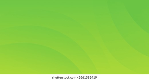 Fondo geométrico simple mínimo verde. Composición de Formas dinámicas. Ilustraciones de gradiente amarillo bueno moderno Vector