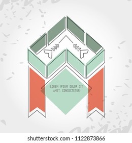 minimal geometric template frame