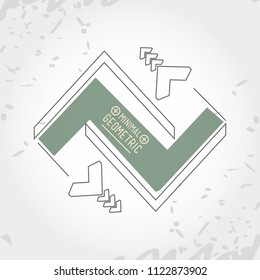 minimal geometric template frame