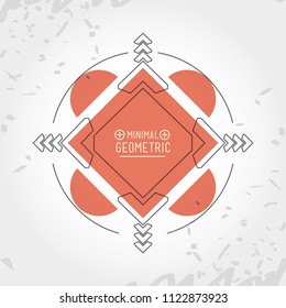 minimal geometric template frame