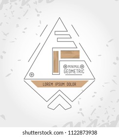 minimal geometric template frame
