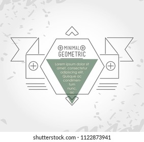 minimal geometric template frame