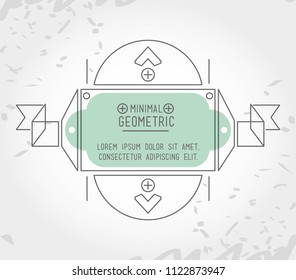 minimal geometric template frame